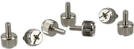 InLine® Rändelschrauben, silber, für Gehäuse, 12mm, 6er Pack (77770A)