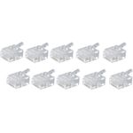 shiverpeaks BASIC-S Modular-Stecker RJ45, ungeschirmt 6-polig, 6 Kontakte belegt, DEC-Ausführung, vergoldete Kon- (BS72050-DEC-10)
