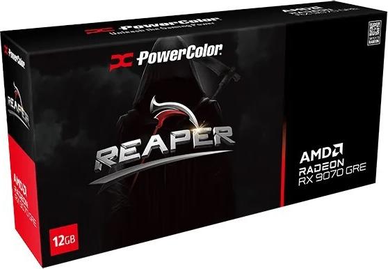 PowerColor Reaper Radeon RX 9070 GRE 12 GB GDDR6 Grafikkarte Schwarz/Rot