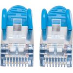 Intellinet Network Patch Cable,Cat.7 Rohkabel Cable/Cat6A Plugs, 3m, Blue, Copper, S/FTP, LSOH / LSZH, PVC, RJ45, Gold Plated Contacts, Snagless, Booted, Lifetime Warranty, Polybag (740913)