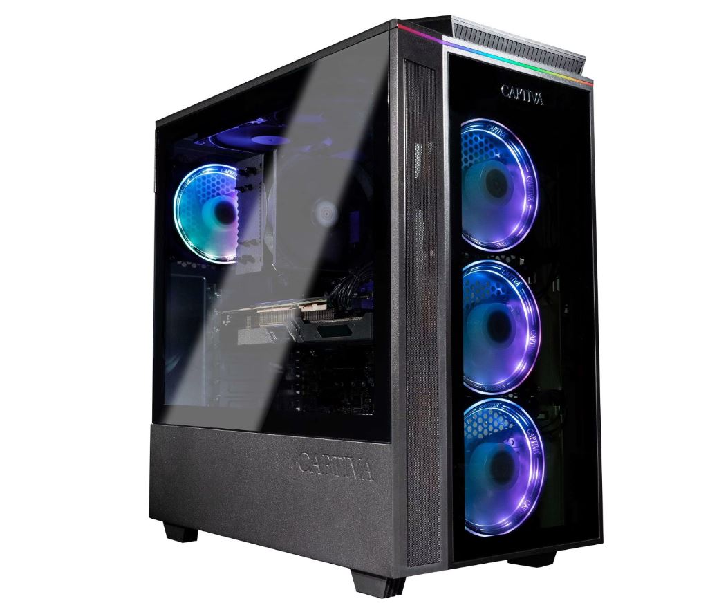 Captiva 98464 Gaming-PC AMD Ryzen 7 7800X3D – 1 TB SSD – 32 GB RAM – Windows 11 Home – Schwarz (98464)