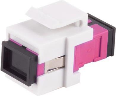 shiverpeaks ®-BASIC-S--LWL-Keystone Verbinder, SC-SC, Simplex, violett (BS08-10213)