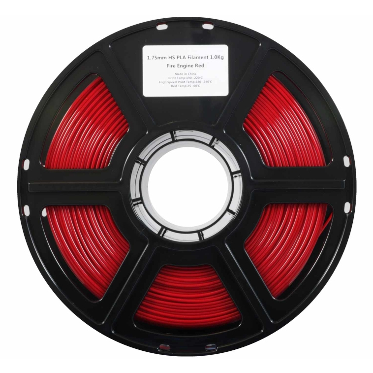 FlashForge HS PLA Filament 1,75 mm 1 kg Fire Engine Red 201C