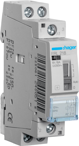 Installationsrelais 16A 1S+1Ö 8/12V ERL218 (ERL218)