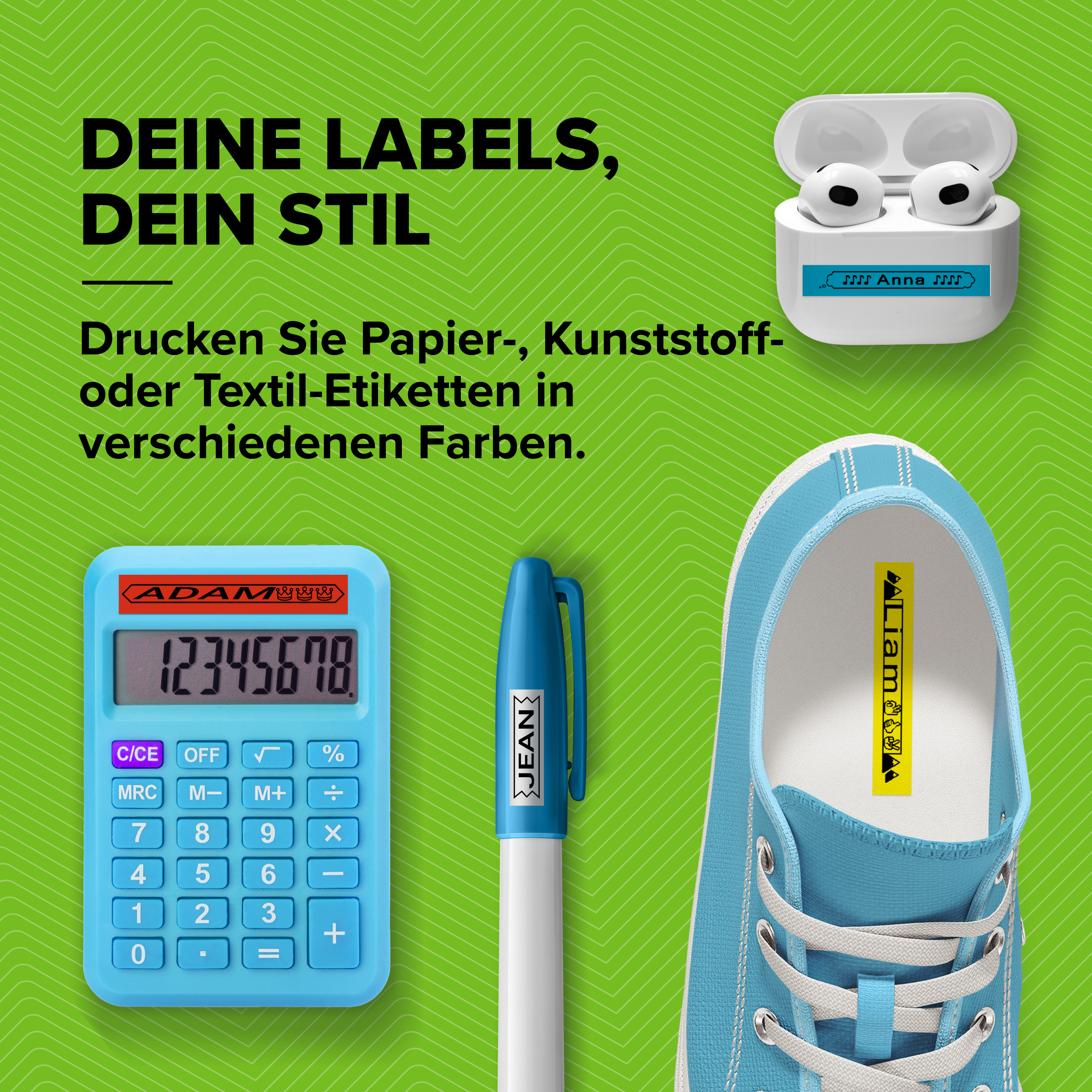 DYMO LetraTag S0721650 Etikettenband 12 mm x 4 m Schwarz auf Blau