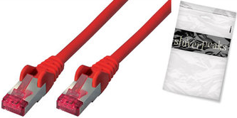 shiverpeaks BS75711-A0.5R Netzwerkkabel Rot 0,5 m Cat6a S/FTP (S-STP) (BS75711-A0,5R)
