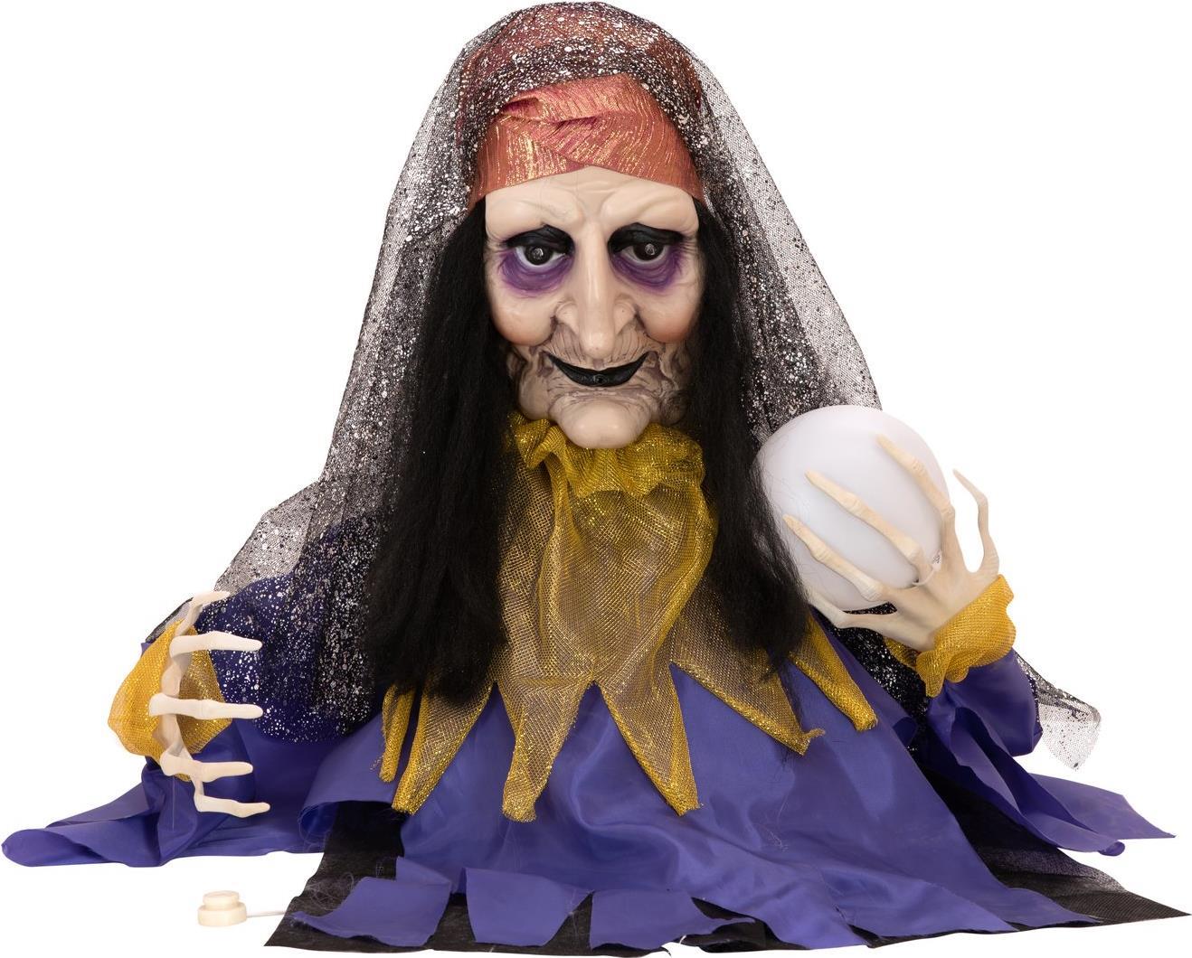 EUROPALMS Halloween Figur Wahrsagerin, animiert 50cm (83316113)