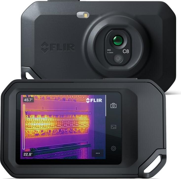 Flir C8 18801-0101 - Compact 320x240 Thermal Camera with MSX and Flir Ignite Enabled (18801-0101)