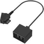 Hama 00201124 Kabeladapter TAE-F 3 x TAE-NFF Schwarz (00201124)