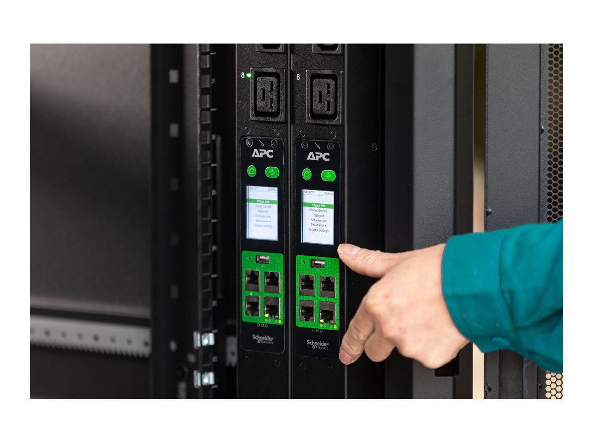 APC EasyPDU EPDU2116M Metered ZeroU PDU 230V 16A 18x C13 3x C19 Schwarz