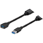 Vivolink PROUSB3AAF3C USB Kabel 3 m USB 3.2 Gen 1 (3.1 Gen 1) USB A Schwarz (PROUSB3AAF3C)