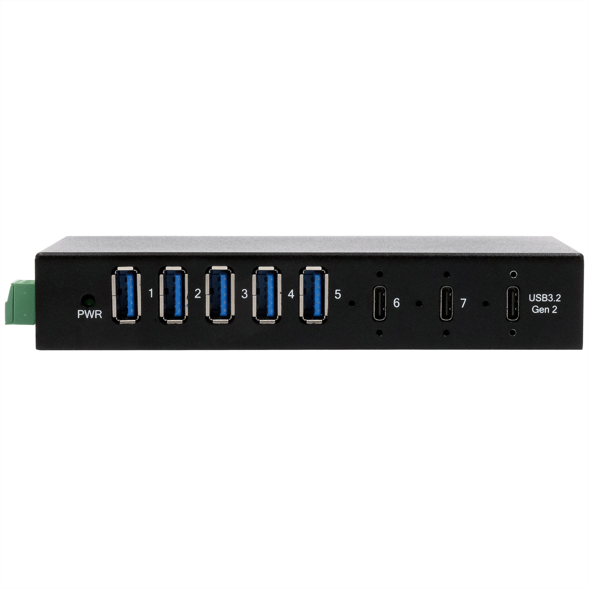 Exsys EX-12297HMS 7-Port USB 3.2 Gen 2 Metall-Hub