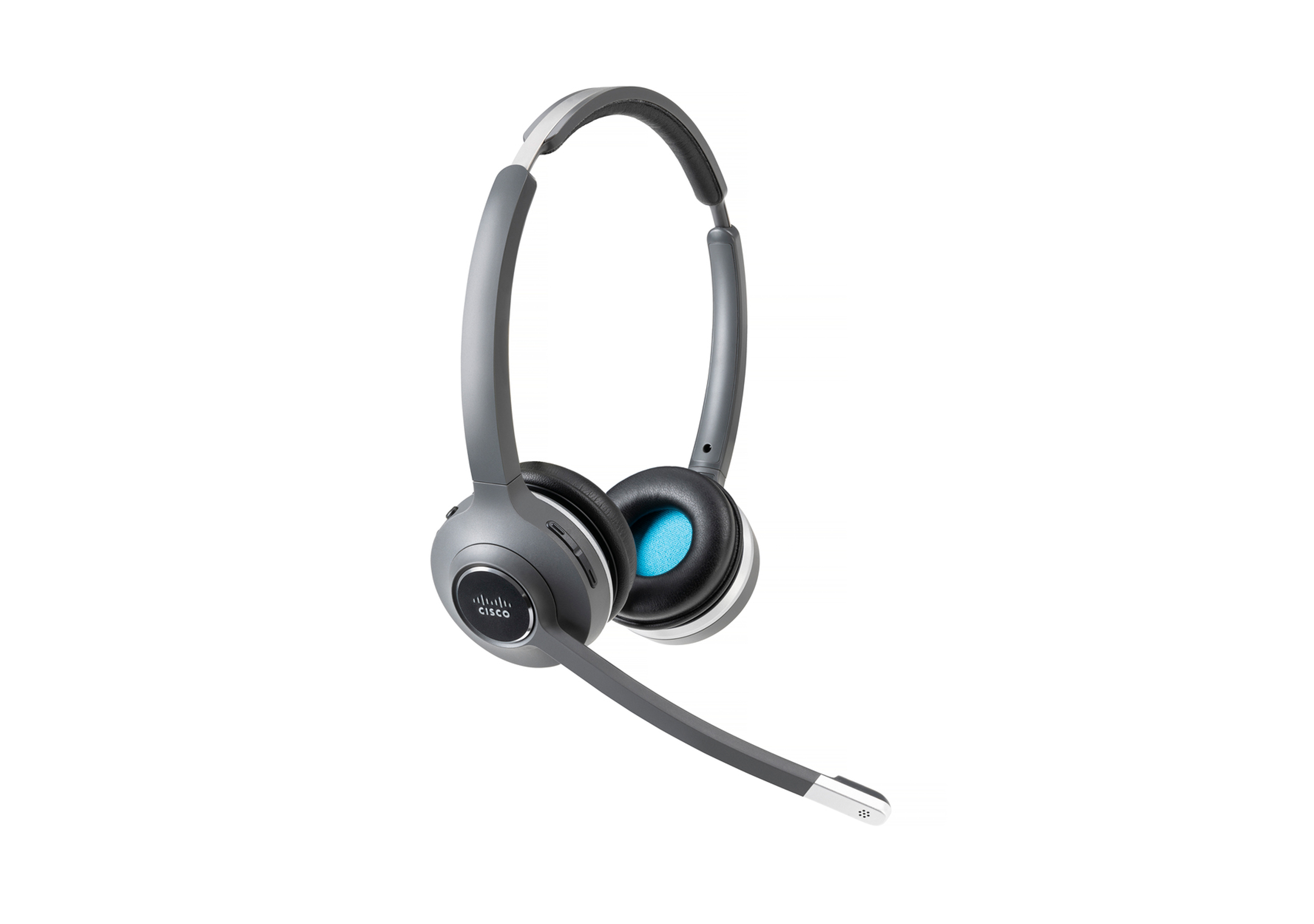 Cisco 562 Wireless Dual Headset - DECT, On-Ear, Stereo, USB-A/RJ-9/RJ-11 Schwarz/Grau