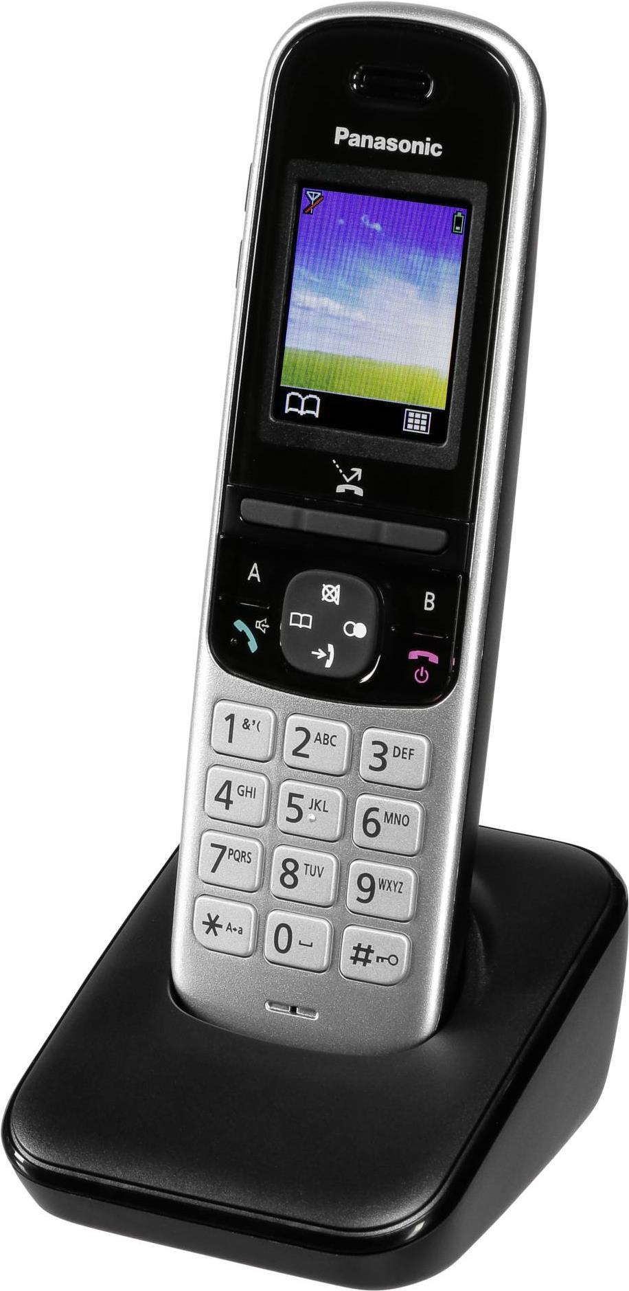 Panasonic KX TGH710 DECT Telefon Kabelloses Mobilteil Freisprecheinrichtung 200 Eintragungen Anrufer Identifikation Schwarz (KX TGH710GS)  - Onlineshop JACOB Elektronik