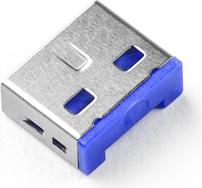 Smartkeeper UL03P2DB Schnittstellenblockierung Schnittstellenblockierung + Schlüssel USB Typ-A Blau Kunststoff 100 Stück(e) (UL03P2DB)