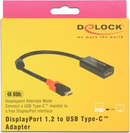 Delock 63928 Thunderbolt-Adapter USB-C zu DisplayPort Schwarz
