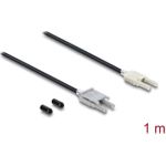 Delock LWL POF Kunststoff Kabel HFBR 4506-4516Z Duplex Stecker zu Duplex Stecker 1 m (91027)