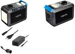 LogiLink Mobiles Ladegerät/Powerstation, 300 Watt, schwarz Anschlüsse: 1x AC, 1X DC, 4x USB-A, 1x USB-C (PD) Anschluss, - 1 Stück (PPS0301)