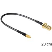 Delock Antennenkabel SMA Buchse zum Einbau > MMCX Stecker 200 mm (88580)