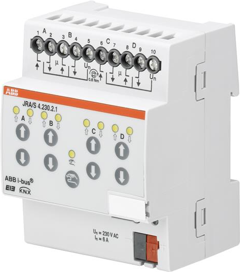 ABB 2CDG110121R0011 Smart-Home-Aktor DIN-Schienenmontage Auslöser Rollo/Jalousie 4 Kanäle (2CDG110121R0011)