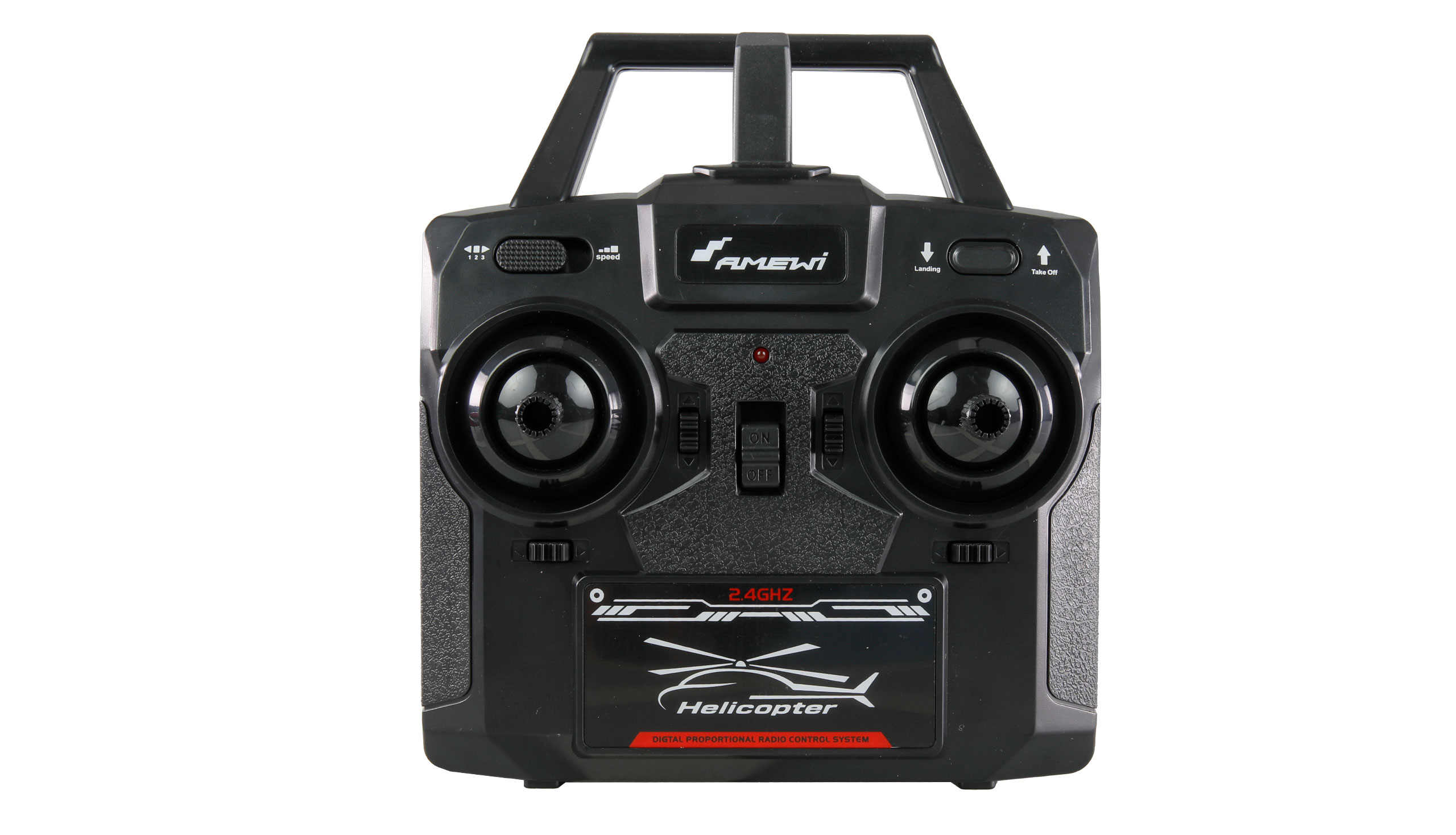 Amewi Bell 206 Jet Ranger 6-Kanal 6G RTF Modellhubschrauber Schwarz, Rot