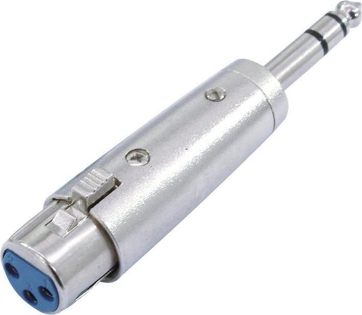 Omnitronic 30226405 XLR Adapter [1x XLR-Buchse 3 polig - 1x Klinkenstecker 6.3 mm (stereo)] (30226405)