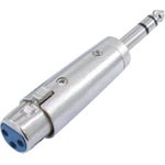 Omnitronic 30226405 XLR Adapter [1x XLR-Buchse 3 polig - 1x Klinkenstecker 6.3 mm (stereo)] (30226405)