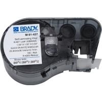 Brady 131570 - Schwarz - Weiß - Selbstklebendes Druckeretikett - Vinyl - Wärmeübertragung - Rechteck - BMP51 - BMP53 - BMP41 (131570)