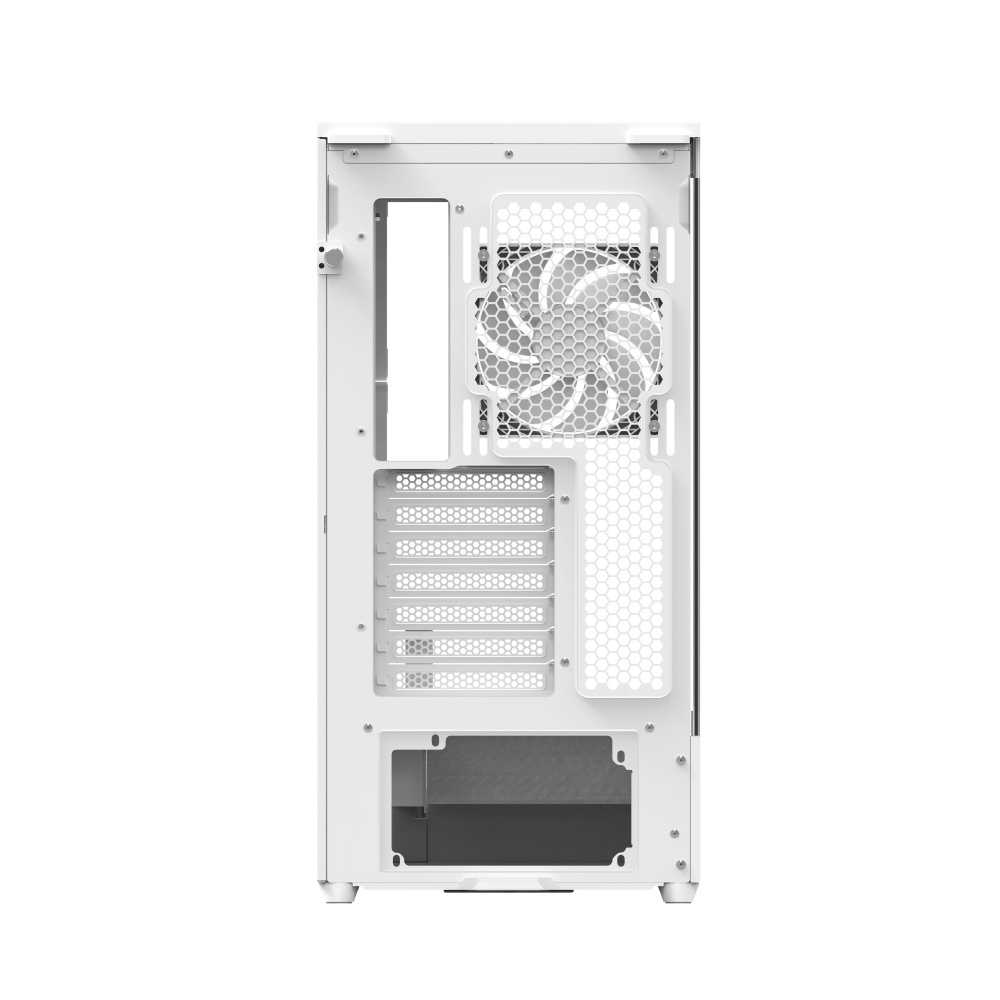 Aerocool P500A-WT Midi Tower ATX Gehärtetes Glas USB Typ-C Weiß