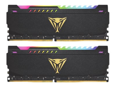 Patriot Viper Steel RGB DDR4 16 GB (2x8 GB) 3200 MT/s CL16 DIMM Schwarz