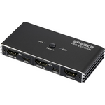 SpeaKa Professional HDMI 2.0 Slim KVM 2X1 USB2.0+IR, Black HDMI-Switch HDMI 3840 x 2160 Pixel (SP-13724436)