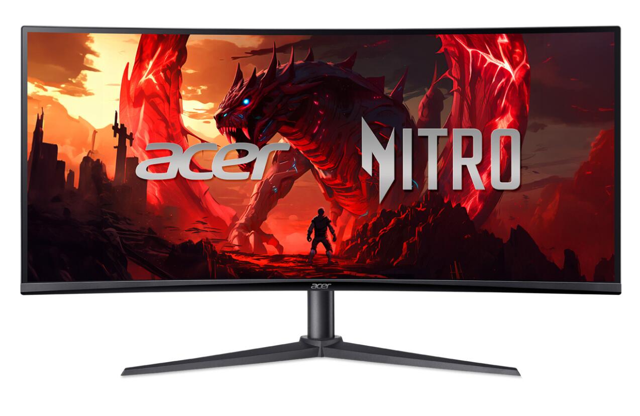 Acer Nitro XZ340CURX0bmiiphx Ulrawide Gaming Monitor 86,5 cm (34") - WQHD (3440 x 1440), VA-Panel, 1 ms, HDMI 2.1 [Energieklasse F] (UM.CX0EE.013)