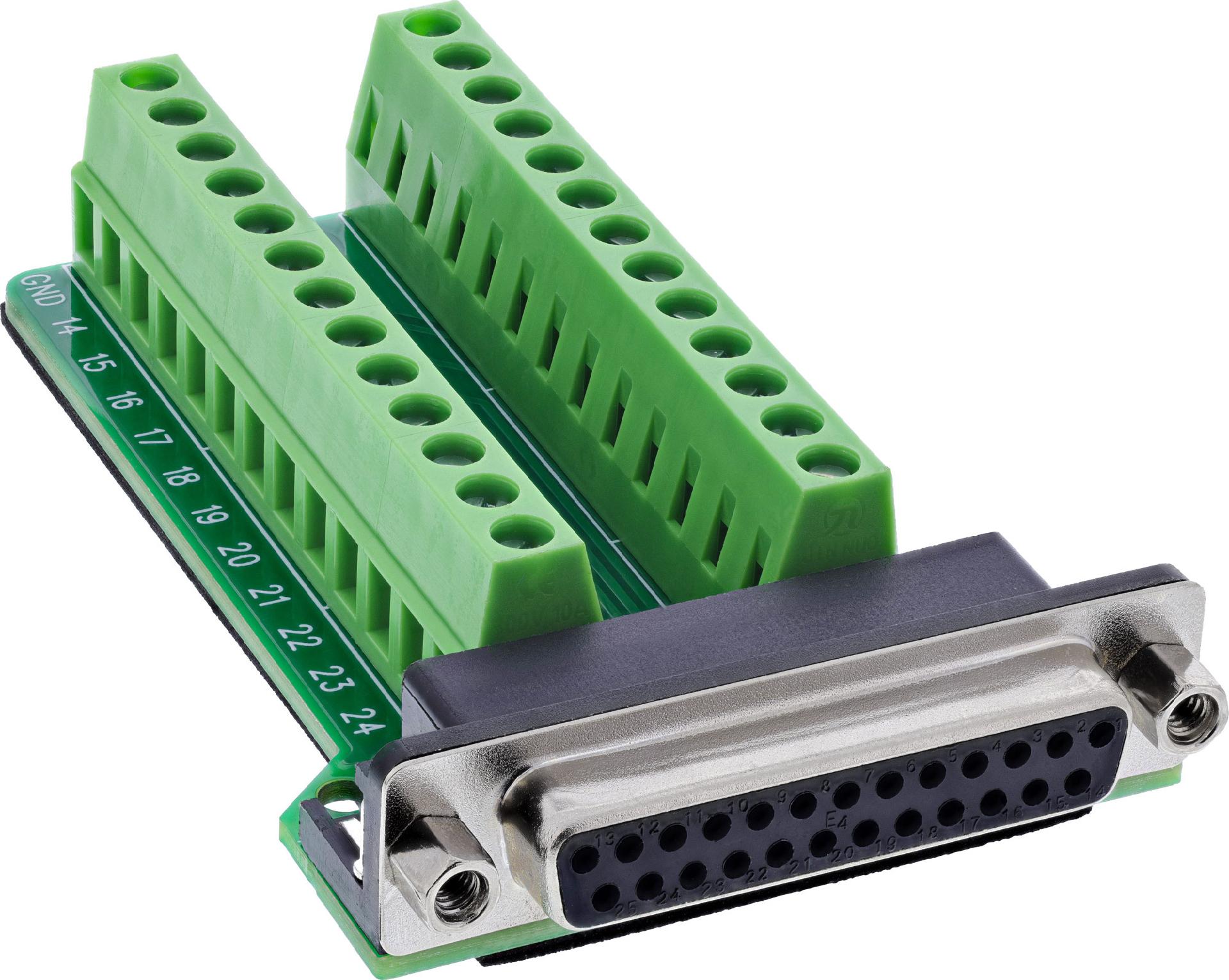 InLine D-Sub 25 Terminalblock (92502E)