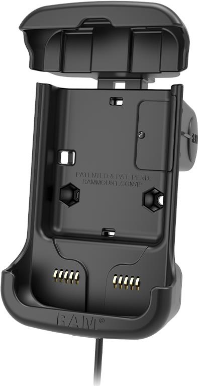RAM Mounts Form-Fit Halteschale für Honeywell CT50, CT60 & CT60 XP Diese RAM Mounts Form-Fit Halteschale ist für das Honeywell CT50, CT60 & CT60 XP geeignet. Zur Einlage wird der obere Teil der Halteschale nach oben gedrückt und das passende Gerät eingelegt.Dank der Sprungfeder gestützten Konstruktion liegt das Gerät fest und sicher in der Halteschale und wird zusätzlich über USB-A aufgeladen.Die Rückseite der Gerätehalteschale ist für die Aufnahme einer Diamond (Trapez) Basisplatte (nicht im Lieferumfang enthalten) vorbereitet.Produktmerkmale RAM-HOL-HON7U:Sprungfeder-Konstruktion für leichtes Einlegen und einfache EntnahmeLadefunktionStift-Clip HalterungAnschlussbuchse: USB-A 2.0Eingangs-Kabellänge: 125 cmZusätzlicher Hinweis: Abgebildete Geräte gehören nicht zum Lieferumfang.Es wird ausschließlich die RAM-HOL-HON7U Halteschale geliefert. (RAM-HOL-HON7U)