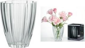 Ritzenhoff & Breker Blumenvase FLORA, transparent aus Glas, konische Form mit elegantem Faltenwurf, - 1 Stück (820577)