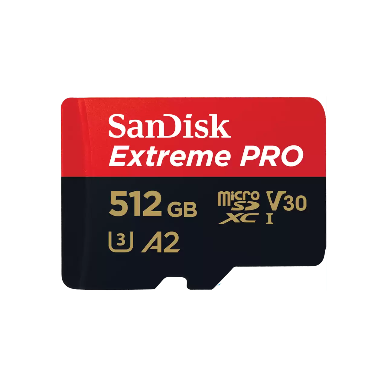 SANDISK Extreme Pro 512 GB microSDXC Speicherkarte (200 MB/s,A2,Class10,U3,V30)