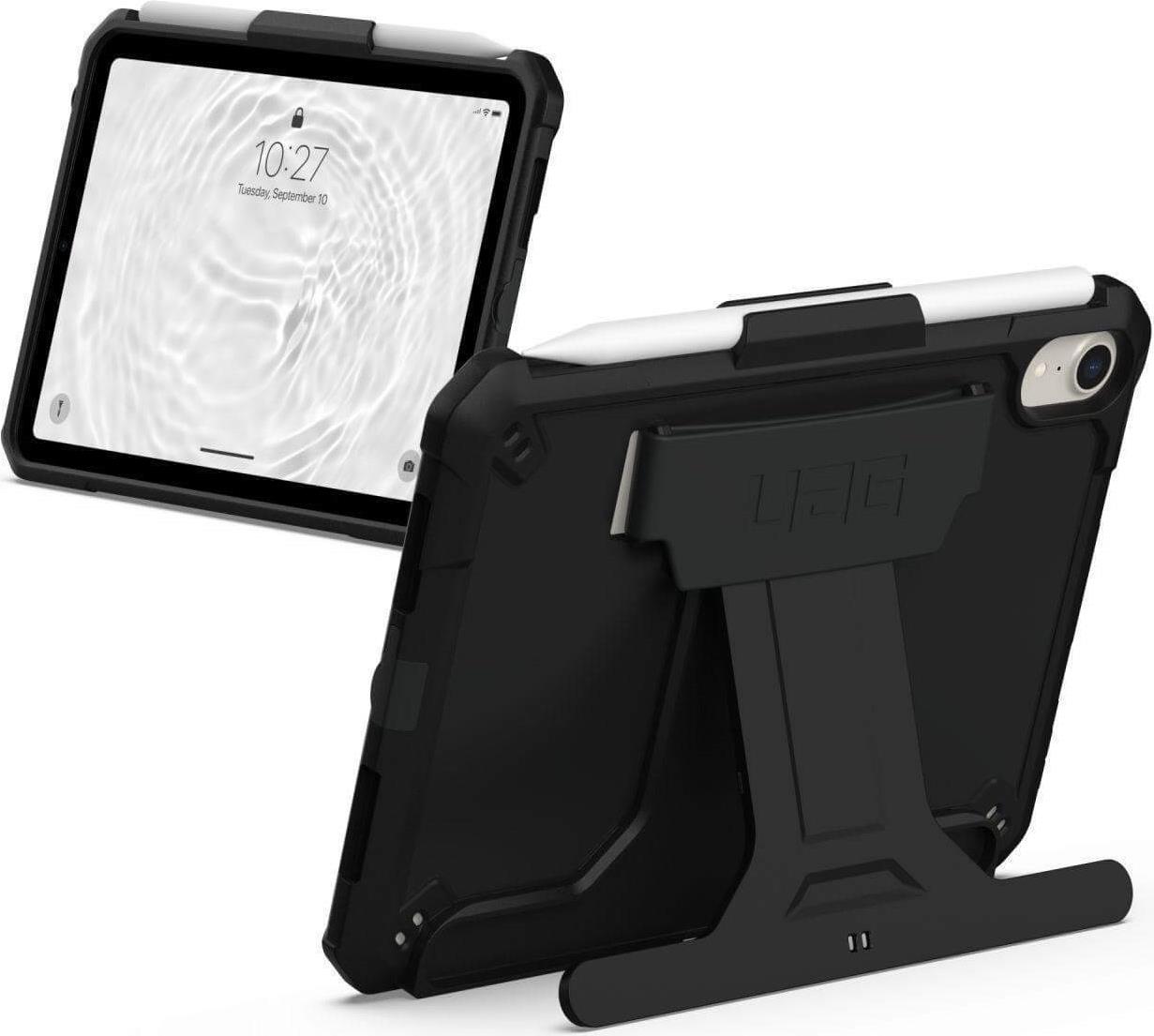 UAG Urban Armor Gear Scout Handstrap & Kickstand Case | Apple iPad mini (2024 & 2021) | schwarz | bulk | 124014B14040 (124014B14040)