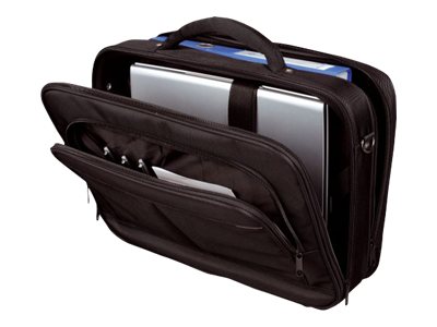LIGHTPAK Executive Line LIMA Notebook-Tasche 17" Polyester Schwarz mit silbergrauen Applikationen