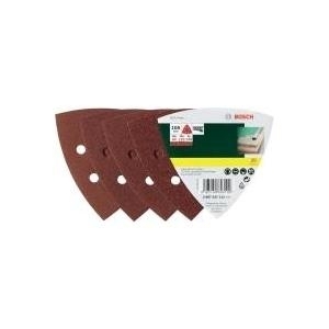 Bosch Accessories 2607017111 Deltaschleifpapier-Set mit Klett, gelocht Körnung 60, 80, 180 Eckmaß 105 mm 1 Set