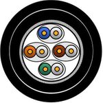 Belden CATSNAKE Cat6A S/FTP Netzwerkkabel 4-Pair PUR-upjacketed 305m schwarz 1303EPU.00305