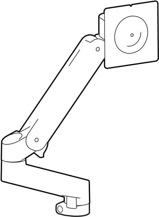 Ergotron LX Pro Befestigungskit (Monitorarm, Verlängerung, Monitor-Schwenkarm, Stangenring, Befestigungsmaterialien) (98-734-293)