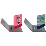 herlitz Ringbuch maX.file "Cute Animals Zebra", A4 2-Ring, D-Combi-Mechanik, Rückenbreite: 40 mm, Füllhöhe: - 1 Stück (50040216)