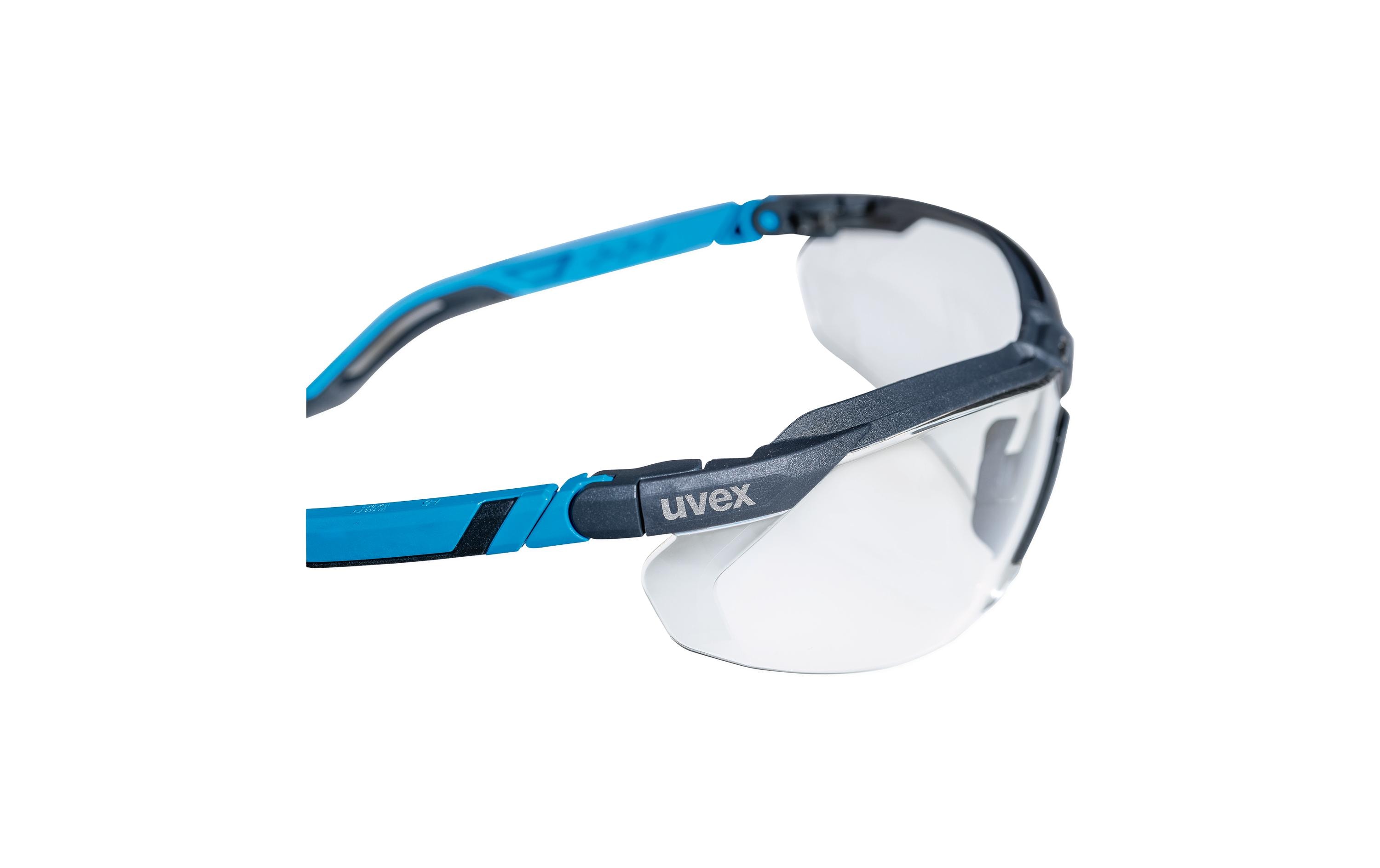 UVEX Arbeitsschutz Schutzbrille i-5 Klar Anthrazit/Blau