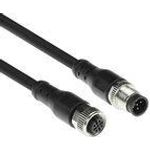 ACT Industrial 1.50 meters Sensor cable M12A 5-pin male to M12A 5-pin female, Superflex Xtreme TPE cable, shielded (SC3501)