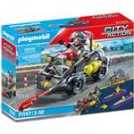 Playmobil City Action SWAT-Multi-Terrain-Quad. Typ: Aktion/Abenteuer, Empfohlenes Alter in Jahren (mind.): 5 Jahr(e), Empfohlenes Alter in Jahren (max.): 10 Jahr(e), Minimale Anzahl an Spielern: 1, Produktfarbe: Mehrfarbig (71147)