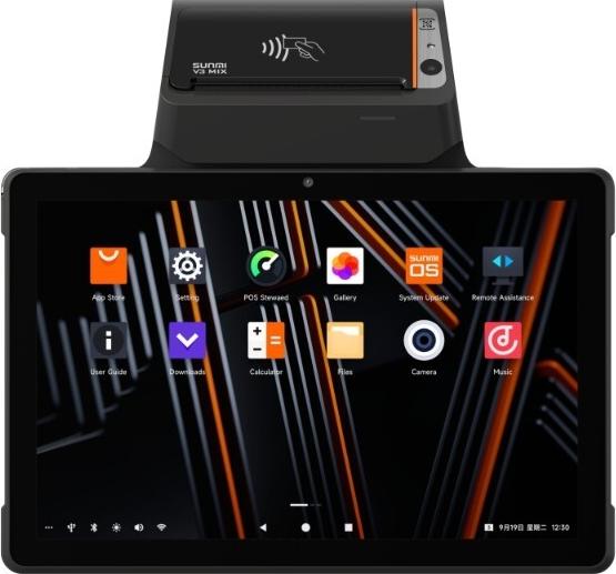Sunmi V3 MIX - 10.1' Display, Android 13 mit GMS, 80mm Thermobondrucker, 2D-Barcodescanner, microS... (P06090003)