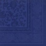 PAPSTAR Serviette, ROYAL Ornaments, Tissue, 1/4 Falz, 40 x 40 cm, dunkelblau 50 Stück (11665)