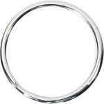 Schlüsselringe Metall 38mm silber glanzvernickelt Packung 100 Stück (2623038)