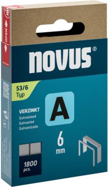 Novus Feindrahtklammern A Typ 53 6mm 1800 St. 042-0773 Abmessungen (L x B) 6 mm x 11.3 mm (042-0773)