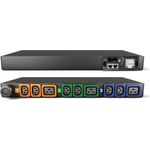 Vertiv Geist Rack PDU, Monitored (Unit Level), EC, 1U, input IEC 60309 230/400V 3x16A, locking outlets (6)C13 (3)C19 (VP4G21A1)